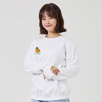 키밍 귤 오렌지 제주 맨투맨 후드티 남자봄셔츠 여자여름긴팔티 -72394EA