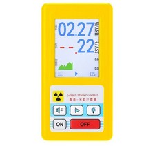 가이거 카운터 핵 방사선 검출기 베타 감마 선 테스터 라돈 선량계 대리석, YELLOW