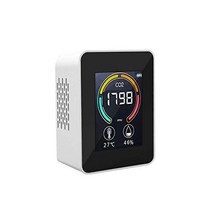 TOAMIT 동아 산업 AIR MONITOR4 화이트 이산화탄소 농도 측정기 온도 측정 습도 측정 TOA-ARMON-004