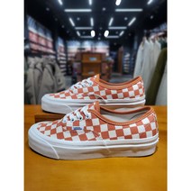 (VANS) 보드화 남녀공용 스니커즈 애너하임 팩토리 체커보드 어센틱 44DX (오렌지) (VN0A5KX4BTO)(1361534)