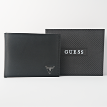 GUESS 게스 남성 반지갑 / 로고 블랙 / 31GU22X030