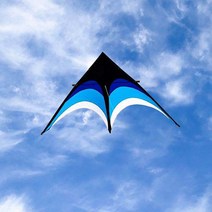 연빠람 가오리연 블루 2m + 꼬리 10m 대형 연 얼레 150m 포함 세트