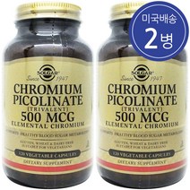 솔가 크롬 피콜리네이트 500mcg 120정 2병