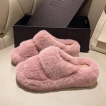 오즈웨어 베어파우 어그슬리퍼여성용 웨지 모피 신발 하이힐 실내 슬리퍼 캐쥬얼 따뜻한 럭셔리 플러스