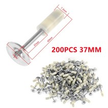 타정기 에어 충전 타카 80/100/200PCS 16/20/25mm 손톱 7.3mm 네일 건에 적합 수동 철강 총 액세서리 대 한, 07 200pcs 37mm