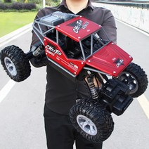 조종카 알씨카 입문용 rc카 초대형 리모트 카 오프로드 보이 사륜구동 고속 드리프트 rc, 01 공식 사양【一组车身충전电池】리모트 컨트롤 배터리+, 04 加빅사이즈28厘米高速两驱合금攀爬车【레드】