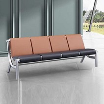 3인용 병원 휴게실 마트 약국 공항 로비 대기 긴 의자, 4인용/브라운