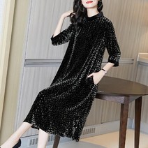 하와이안 봄 크롭 미디 짧은 쉬폰 7부 자수 빅카라 스퀘어넥 긴팔 플라워 원피스