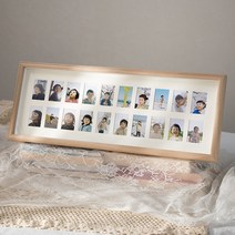 증명사진액자 여권사진액자 아기성장액자 나무액자 6홀 10홀 20홀, 20홀(2인치사진)
