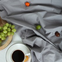 원단킹 60수 고밀도 바이오워싱]대폭 다운프루프가공-그레이(a1431) 무지천