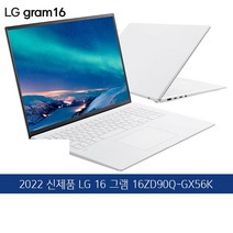 LG전자 2022 그램 16, 512GB, 16ZD90Q-GX56K, 스노우 화이트, 코어i5, 16GB, Free DOS