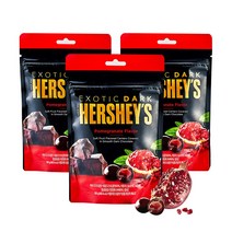 허쉬 다크초콜릿 석류 100g x 3입, 단품