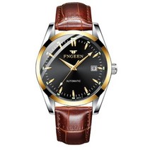남자메탈시계 남성 탑 브랜드 FNGEEN 자동 기계식 자체 Windign 남성 빛나는