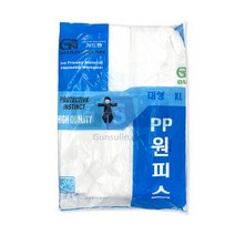 가드맨 PP원피스 일회용 방진복 XL/화이트/작업복, 1개