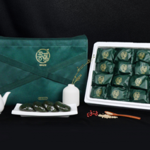 [파파공방] 고급 떡선물세트 현미떡 2kg(32개입), 밥알쑥떡, 콩고물 추가X