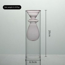 이중 레이어 유리 꽃병 홈 장식 방 아로마 테라피 병 웨딩 수경 식물 용기, M-6