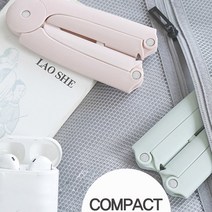 호쿠호니 접히는옷걸이 플라스틱 아이디어 매직 멀티 휴대용 공간활용, 1개, 핑크