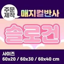 라인팩토리 주문제작 매지컬 반사 슬로건, 60x20, 일반 스웨이드, 블루
