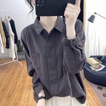 여성 봄신상 오버사이즈 긴팔 셔츠 남방 5컬러SFW