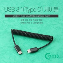 cbmall 스마트폰 태블릿 노트북 연결 USB 3.1 C타입 스프링 10cm(숫/숫) NA940