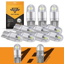 Auxbeam 전구 앰버 오류 비극성 밝은 자동차 조명 번호판 조명용 교체 돔 지도 대시보드 [미국 직배송], Xenon White