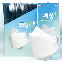 쾌청 KF94 황사방역용 마스크, 화이트, 50매