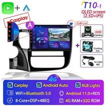안드로이드올인원 안드로이드오토 android 11 car 멀티미디어 플레이어 radio, t10-1a 캔버스 없음