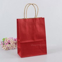할로윈 구디백 DIY 다기능 재활용 종이 가방 손잡이가 달린 쇼핑 크래프트 축제 선물 5 개 10 20 30, 32.wine red - 21x27x11cmM - 10