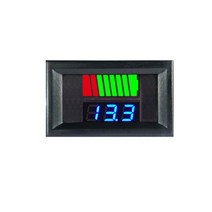 배터리 측정기 자동차 충전 레벨 표시기 12 24 36 48 60 72 리튬 용량 테스터 디스플레이 LED, 02 Blue, 12V-72V