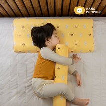 한스펌킨 메모리폼 와이드베개 유아 아기 신생아베개 방수커버포함, [밤부]아콘_아이보리