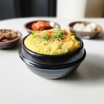 경산세라믹 직화 뚝배기 가정용 업소용뚝배기 토기 계란찜 찌개냄비, 검정, 1호기:115mmx65mm