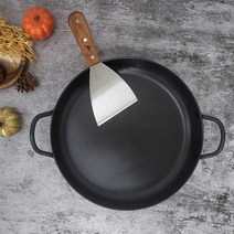 업소용 경질 캠핑 볶음 철판 전판 닭갈비팬-깊은형, 40cm
