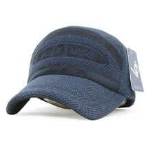 베이직엠 남성 겨울 방한 귀마개 등산모자 엠보싱 패턴 NICE GOLF