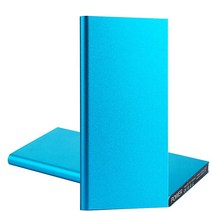 자가발전기 20000mAh 휴대용 울트라 얇은 슬림 보조베터리 손전등 더블 USB 빠른 충전기 아이폰 12 11 프로, 05 Blue