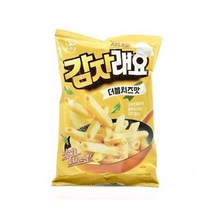 올가 간식 우리밀 감자래요 더블치즈맛 (50g) 탕비실 회사 어린이 성인 캠핑 차박 홈파티 영화 선물, 6개