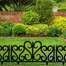 푸르네오 정원울타리 블랙/화이트 화단울타리 유럽형 정원말뚝, 푸르네오 고딕정원울타리(유럽형/블랙)/낱개1개