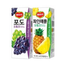 델몬트 포도24팩+파인애플24팩 드링크 190ml 총48팩, 델몬트 파인애플+ 포도 드링크팩