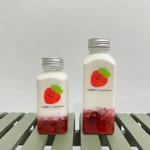 순희딸기 수제딸기우유 딸기라떼 (낱개), M(350ml)