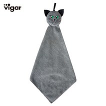 [포커시스] [Vigar]주방 수건 캣 블랙 핸드타올 Vigar-7180, 상세 설명 참조, 상세 설명 참조