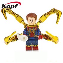 레고호환 어벤져스 20버전 캐릭터 시리즈, 제품269)스파이더맨 크롬도금 코팅 투페이스