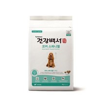 건강백서 전연령 생선 코커 스파니엘 애견사료, 2kg, 1개