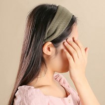 물결무늬 헤어밴드(그린) 부부의날선물 50대여성생일선물 이모선물