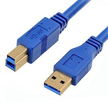 맘보케이블 USB3.0 AB 케이블 iptime 허브 도킹스테이션 DAC DELL모니터 허브 연결잭 업스트림, 1.8m, 1개