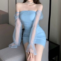 헤이기븐 찐러블리 셔링 라인 핏 메쉬 원피스 (8126436)