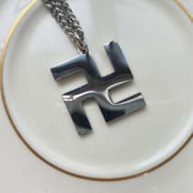 써지컬 스틸 불교 문양 커플 팬던트 목걸이 선물