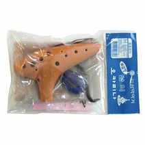 오카리나 알토C 보급형 삼익 가방 목걸이 SPO10AC 어린이 음악 교육용 악기 방과후 학습 수업 준비물, 브라운, 브라운