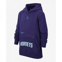 나이키 샬럿 호네츠 코트사이드 스테이트먼트 에디션 빅 리틀키즈 조던 NBA 플리스 후리스 풀오버 후디 9YHDCTHOR-CHA