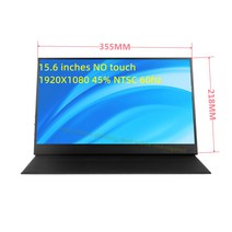 휴대용터치모니터 13.315.6 인치 터치 패널 휴대용 모니터 c타입 usb HDMI 호환 컴퓨터 ps4 와 스위치, 02 15.6  NO Touch_01 미국 플러그