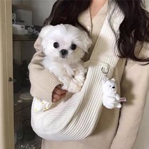 [퍼피홈]집사 패션도 고려한 강아지 고양이 슬링백