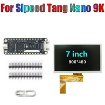 개발보드 Sipeed 탕 나노 9K FPGA 개발 보드 + 7 인치 LCD 화면 키트 RISC-V HD C 케이블, 01 Black